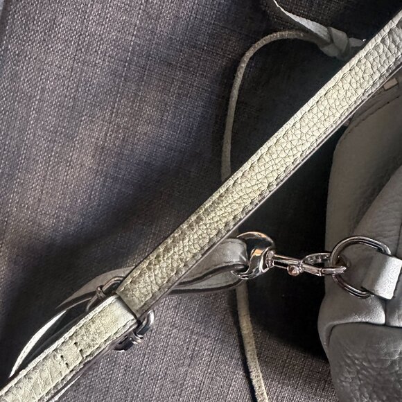 Rebecca Minkoff Convertible Mini Julian Backpack – Light Gray (Cement) - Picture 4 of 6